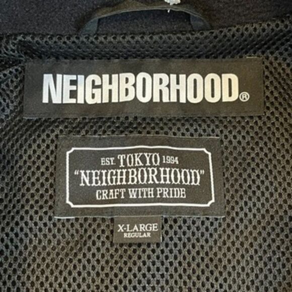 Neighborhood Squad Black Fleece Popover Jacket Orange SQD E-Jacket XL Japan - Picture 10 of 12